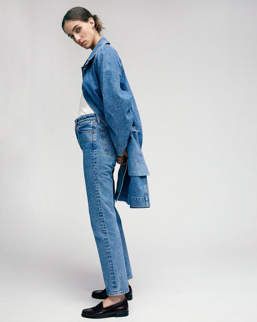 DENIM TRENCH