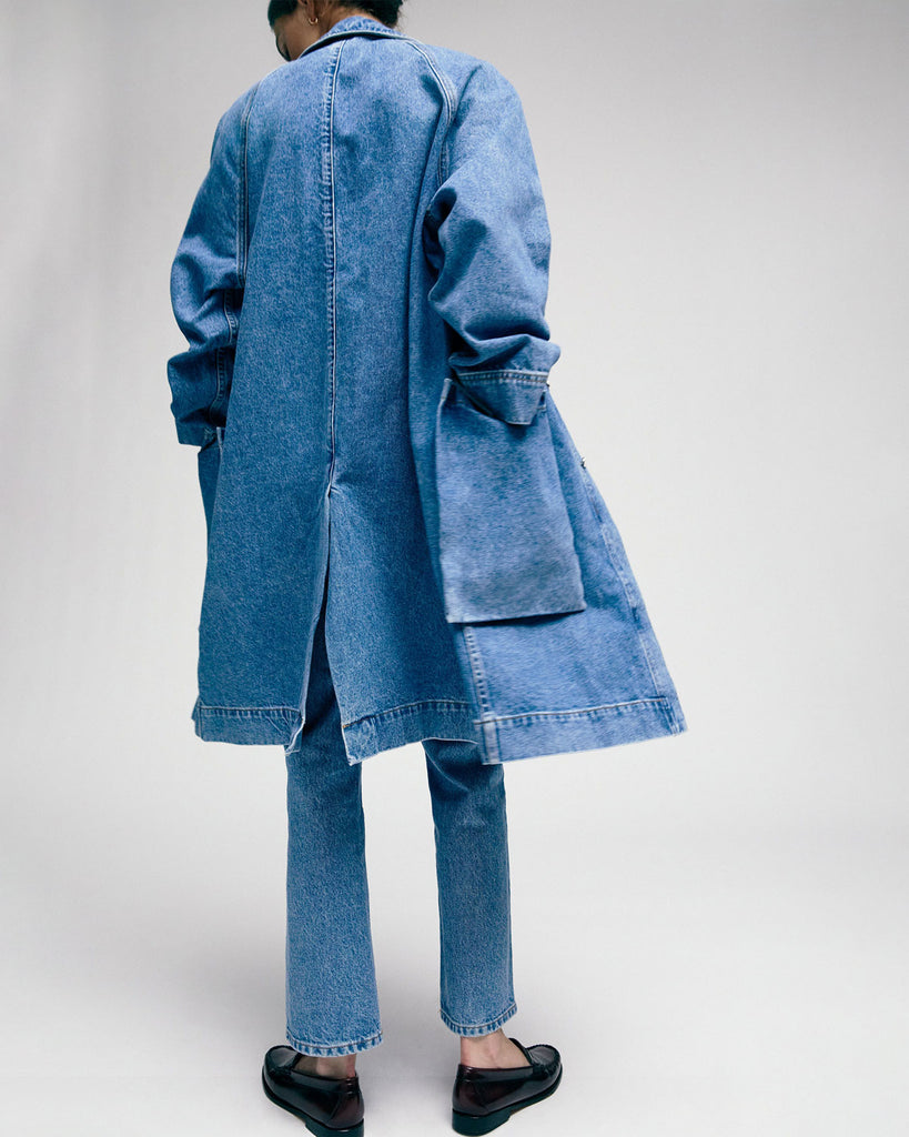 DENIM TRENCH
