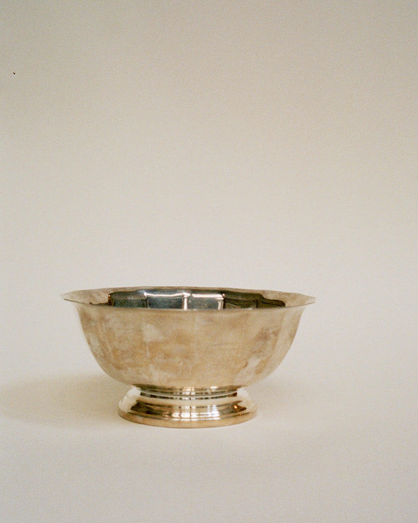 Fluted Silver Bowl